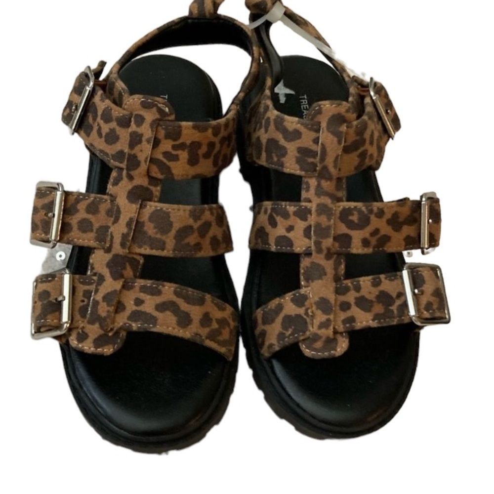 Treasure & Bond Gabrielle Leopard Sandals Size 13 NWT